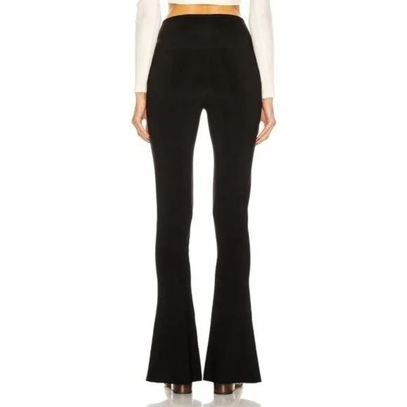 Norma Kamali Spat Flare Split Legging Pants Black XS - Picture 3 of 12